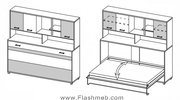 Детская мебель,  кровать-трансформер,  шкаф,  компьютерный стол